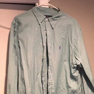 Men’s green Ralph Lauren shirt